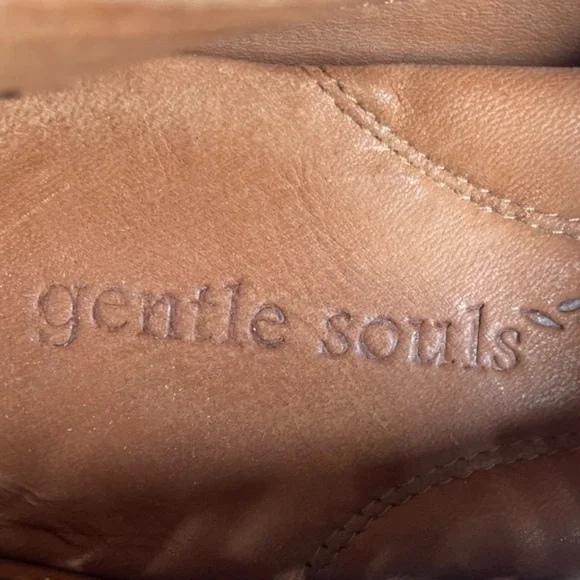 Gentle Souls Women’s Sol Zest Tan Leather Cutout Lace Oxfords Size-11m - Picture 7 of 9